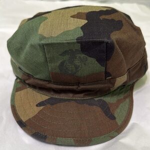 Atlas Headwear Woodland Camouflage Pattern Utility Cap TYPE 1 SMALL Marines